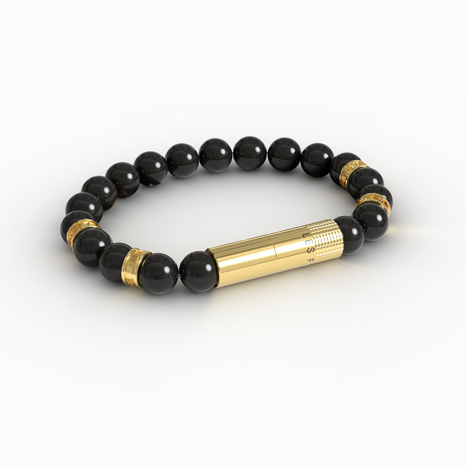 les-fines-lames-punch-bracelet-oscuro-gold-zigarrenschneider image 7