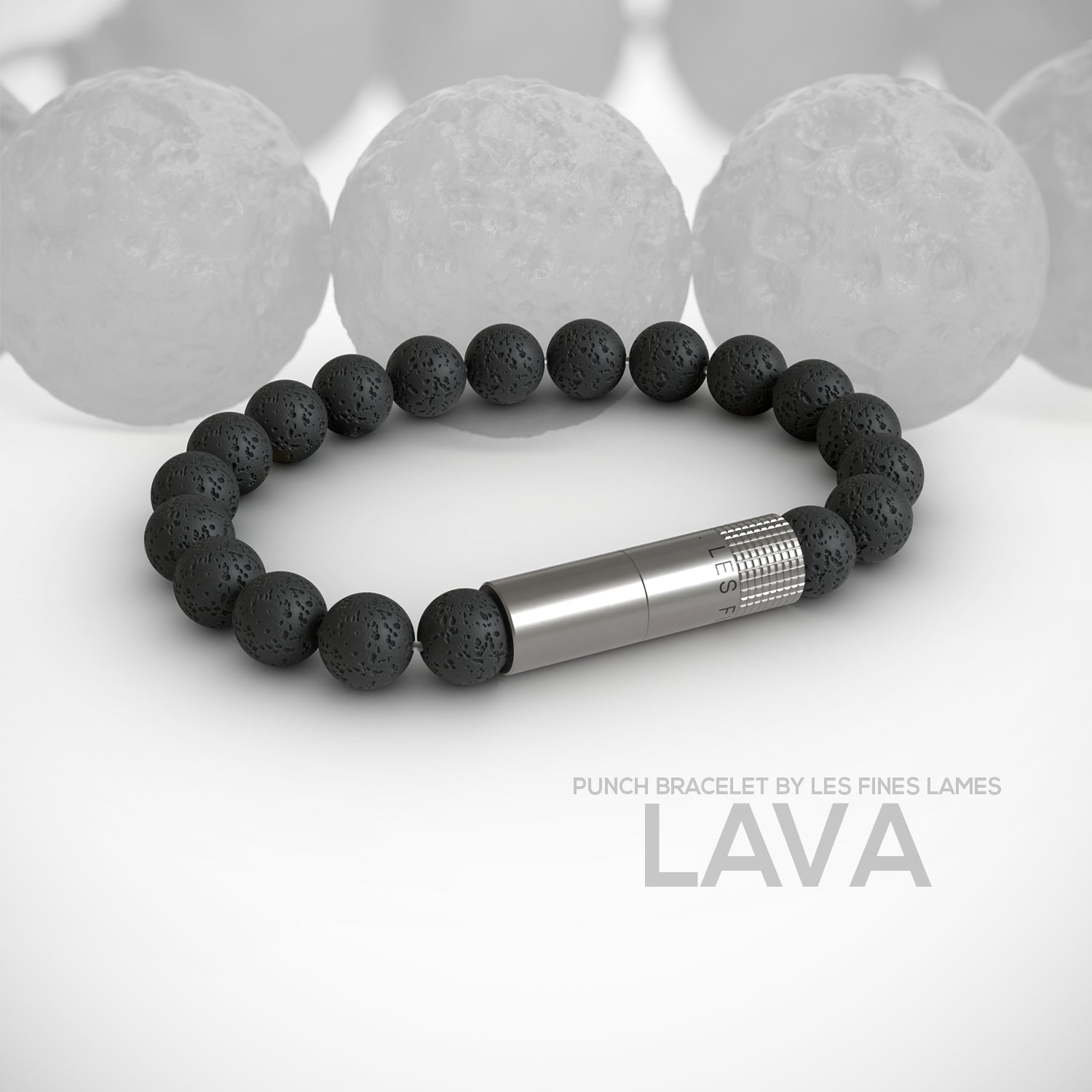 les-fines-lames-punch-bracelet-zigarren-punch-lava-elastic image 1