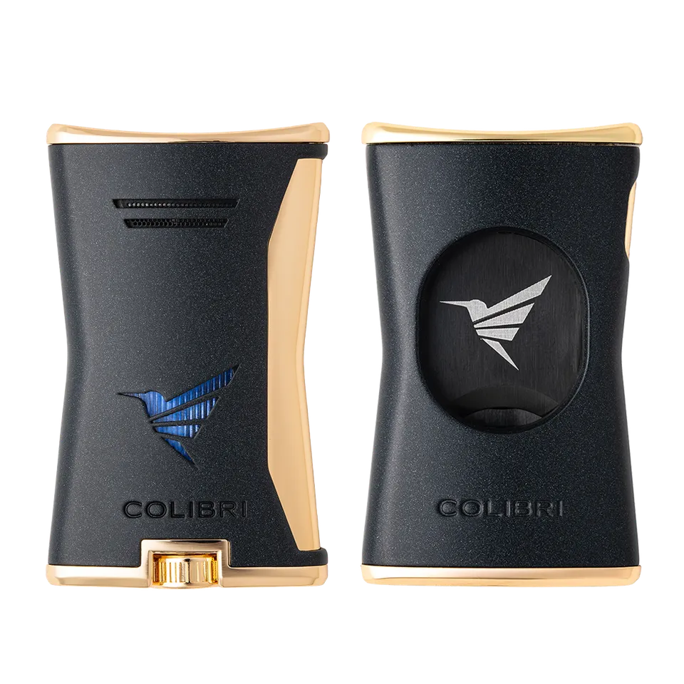 colibri-slim-set-feuerzeug-zigarrenschneider-schwarz-single-jet image 1