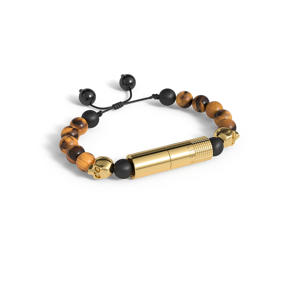 les-fines-lames-punch-bracelet-zigarrenbohrer-colorado-gold-skull image 2