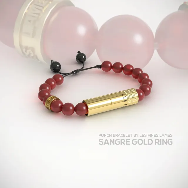 les-fines-lames-punch-bracelet-zigarren-punch-sangre-gold image 1