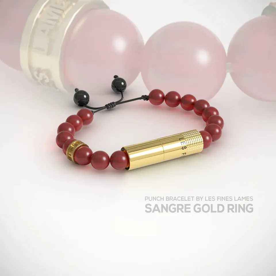 les-fines-lames-punch-bracelet-zigarren-punch-sangre-gold image 1