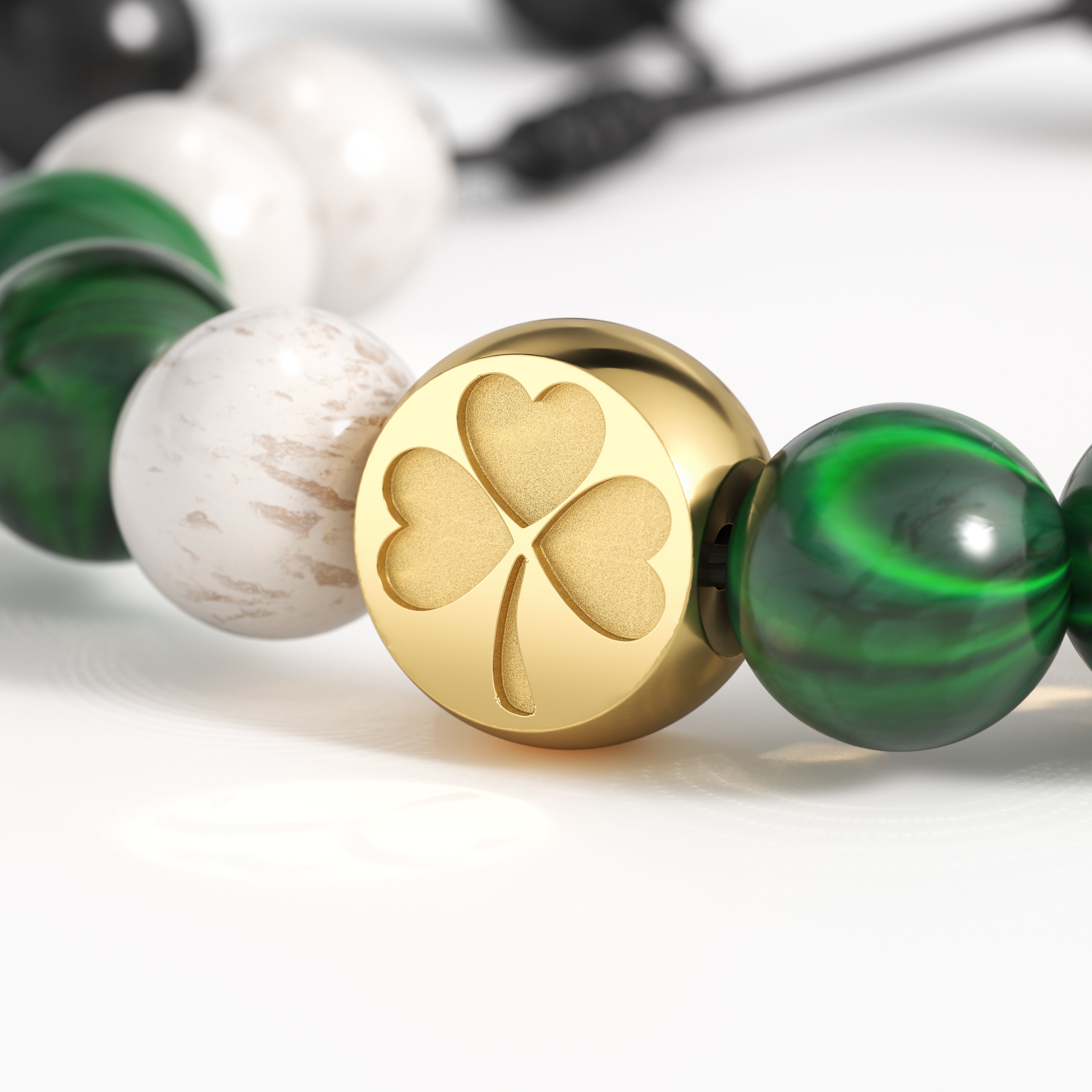 les-fines-lames-punch-bracelet-armband-shamrock-gold-limitiert image 3