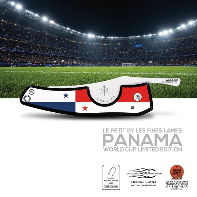 les-fines-lames-le-petit-zigarrenmesser-panama-wm-edition-edelstahl image 1
