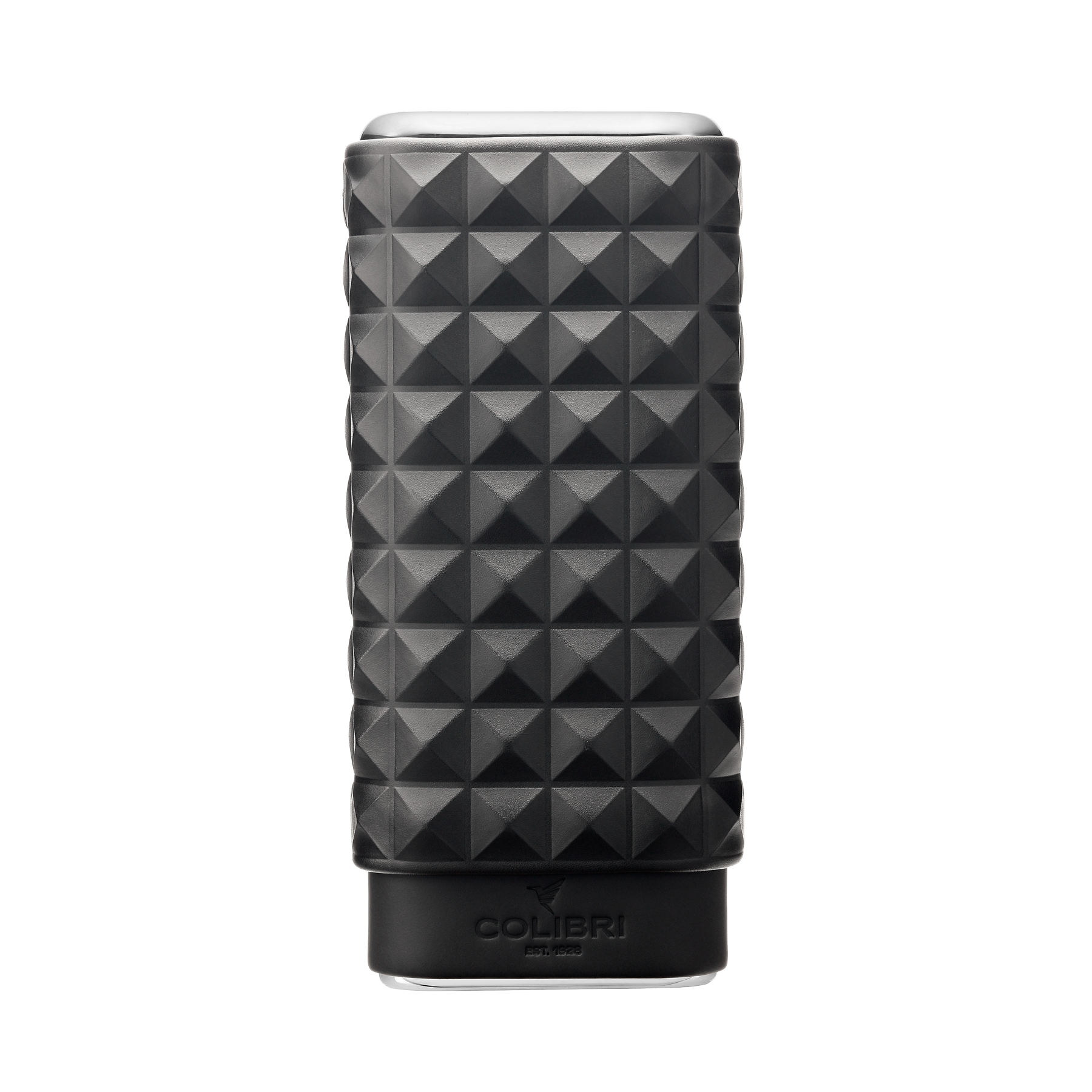 colibri-quasar-zigarrenetui-schwarz-leder-3er-60er-ring image 1