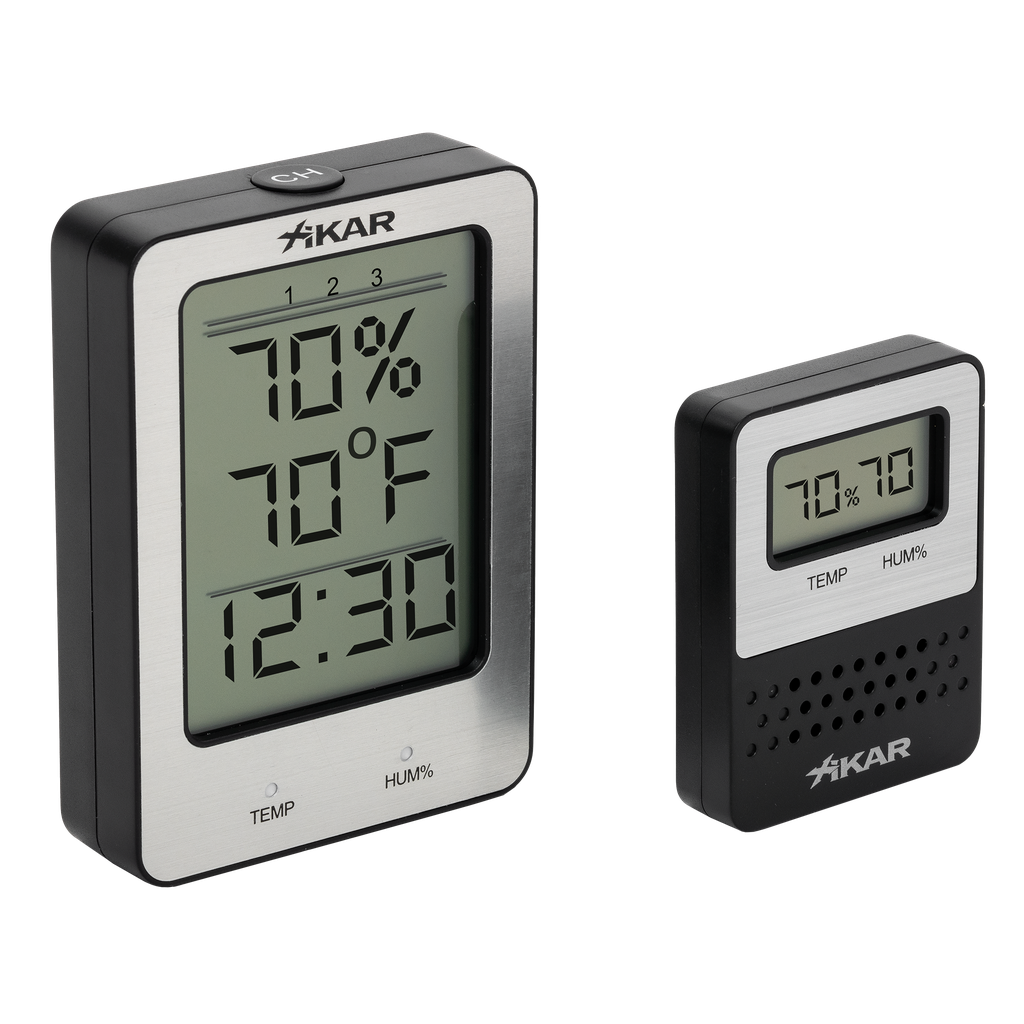 xikar-purotemp-funk-hygrometer-system-f-r-humidor-3-fach image 1