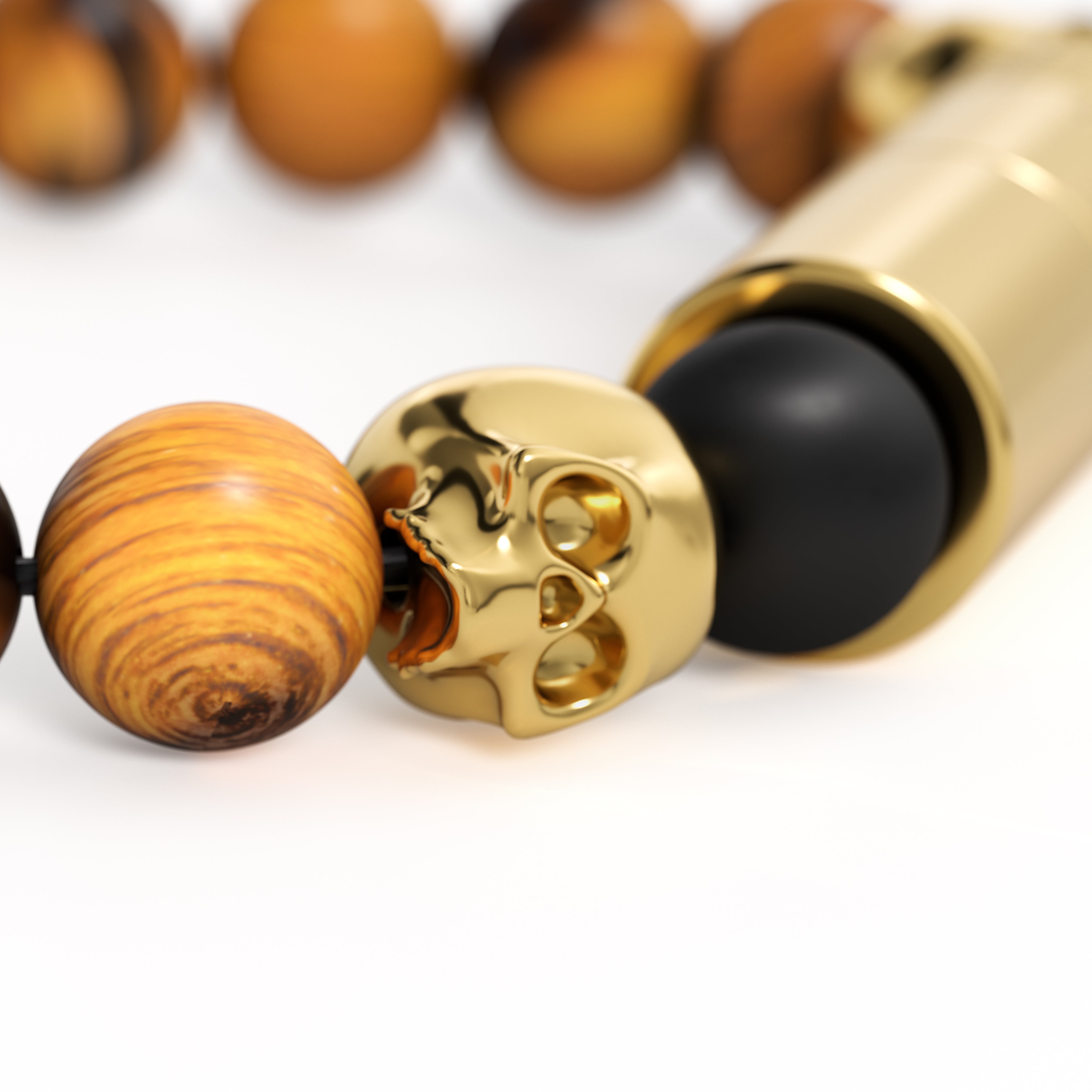 les-fines-lames-punch-bracelet-zigarrenbohrer-colorado-gold-skull image 3