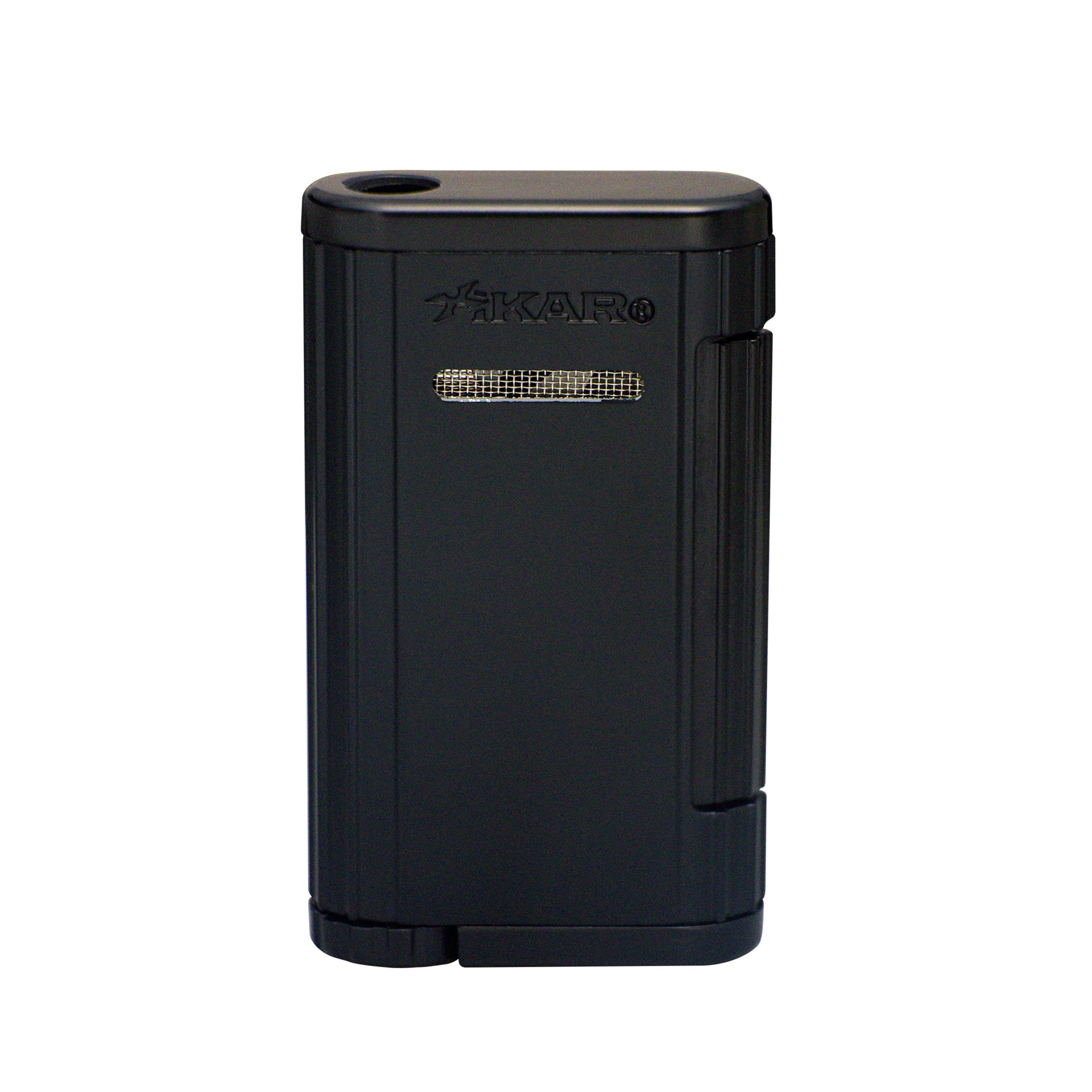 xikar-allume-zigarrenfeuerzeug-single-jet-schwarz-tankfenster image 1