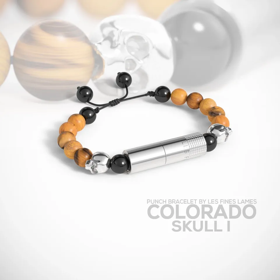 les-fines-lames-punch-bracelet-zigarrenbohrer-colorado-skull image 1
