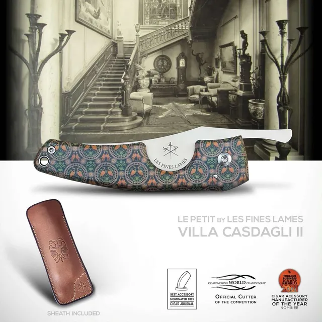 les-fines-lames-le-petit-zigarrenmesser-villa-casdagli-olivenholz image 1