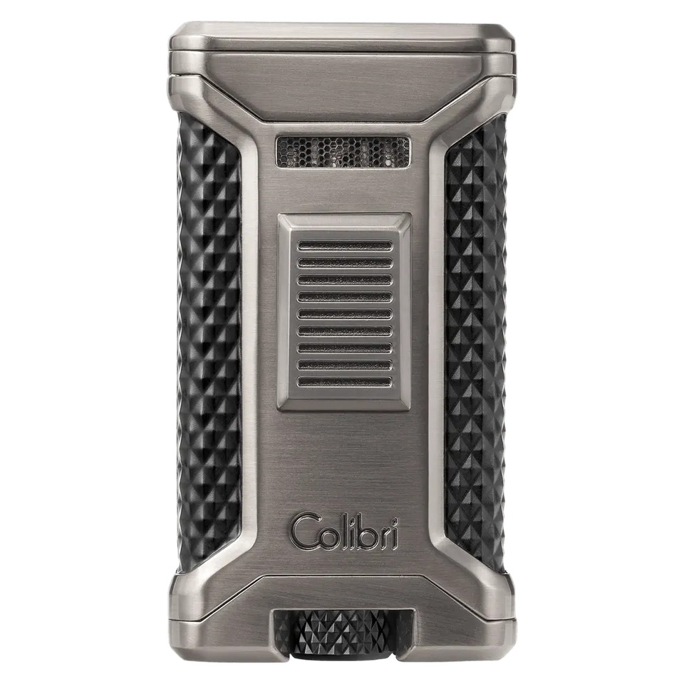 colibri-ascari-zigarrenfeuerzeug-schwarz-triple-flame-mit-punch image 1