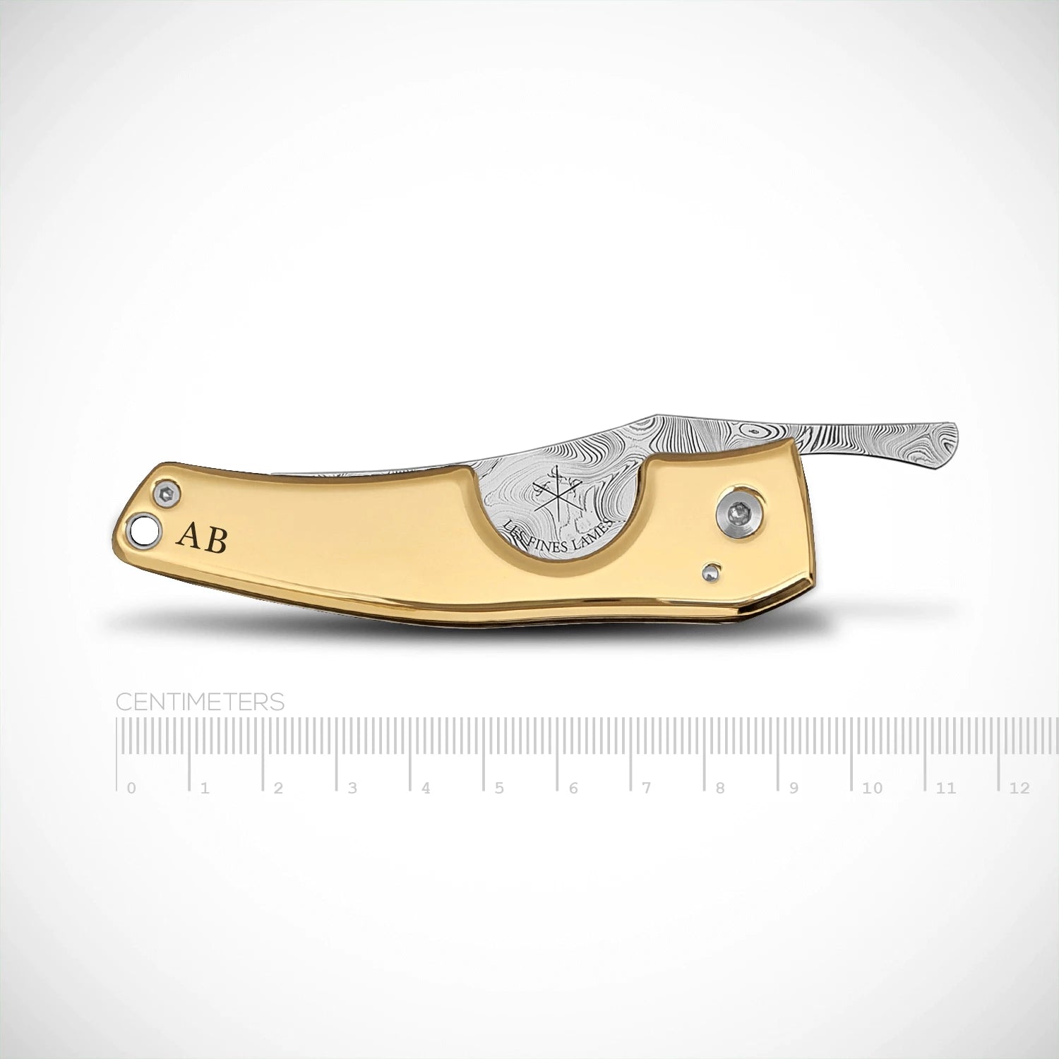 les-fines-lames-le-petit-initiale-zigarrencutter-gold-damast image 4