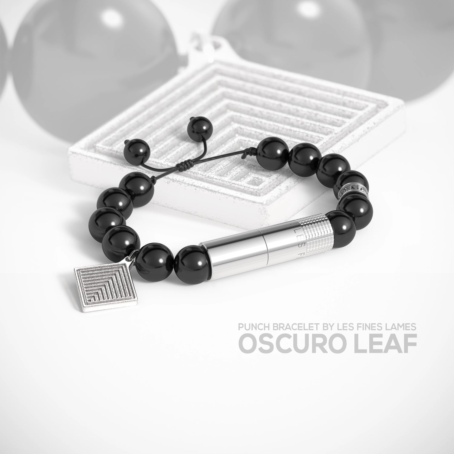 les-fines-lames-punch-bracelet-armband-oscuro-leaf image 1