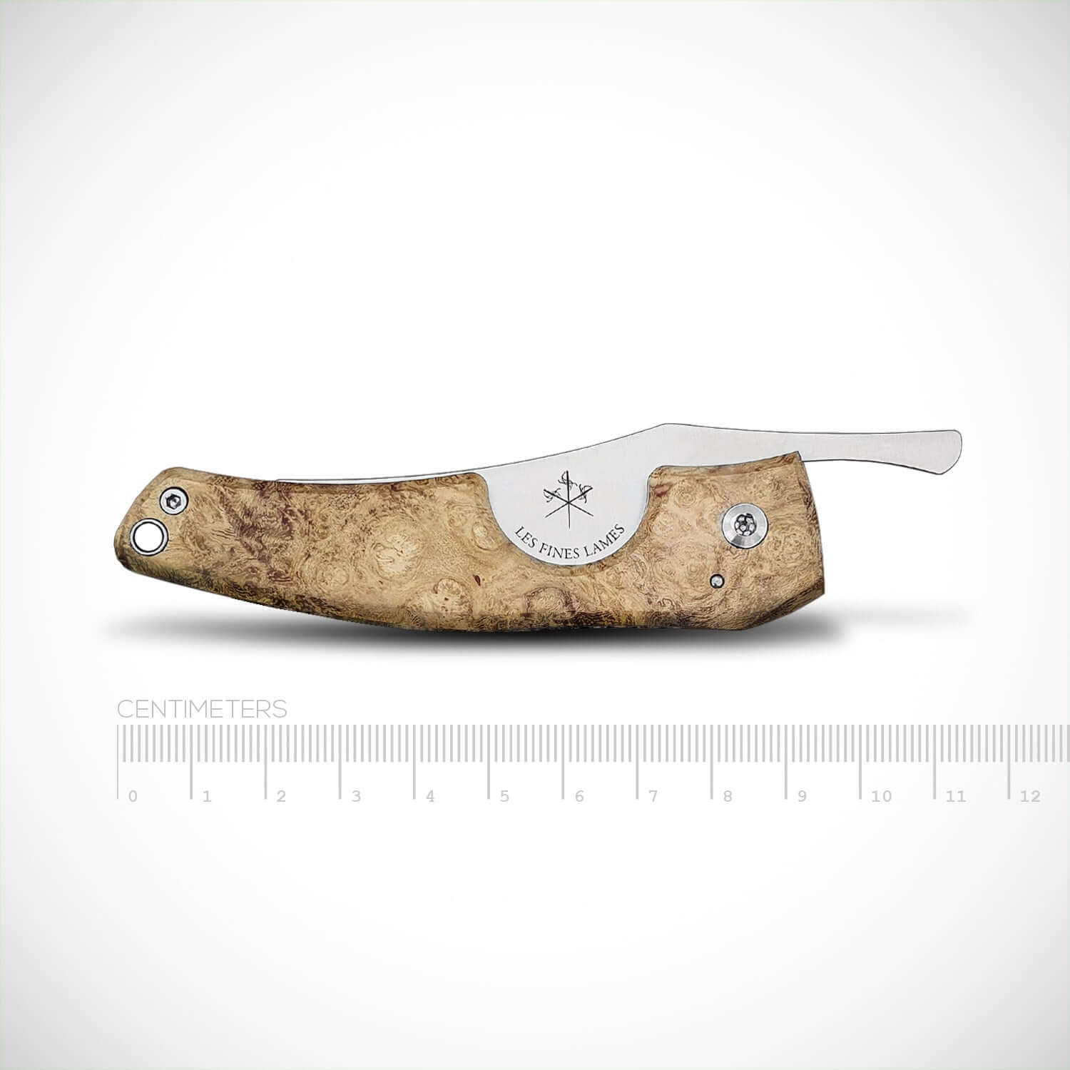 les-fines-lames-le-petit-zigarrenmesser-acacia-burl-holzgriff image 4