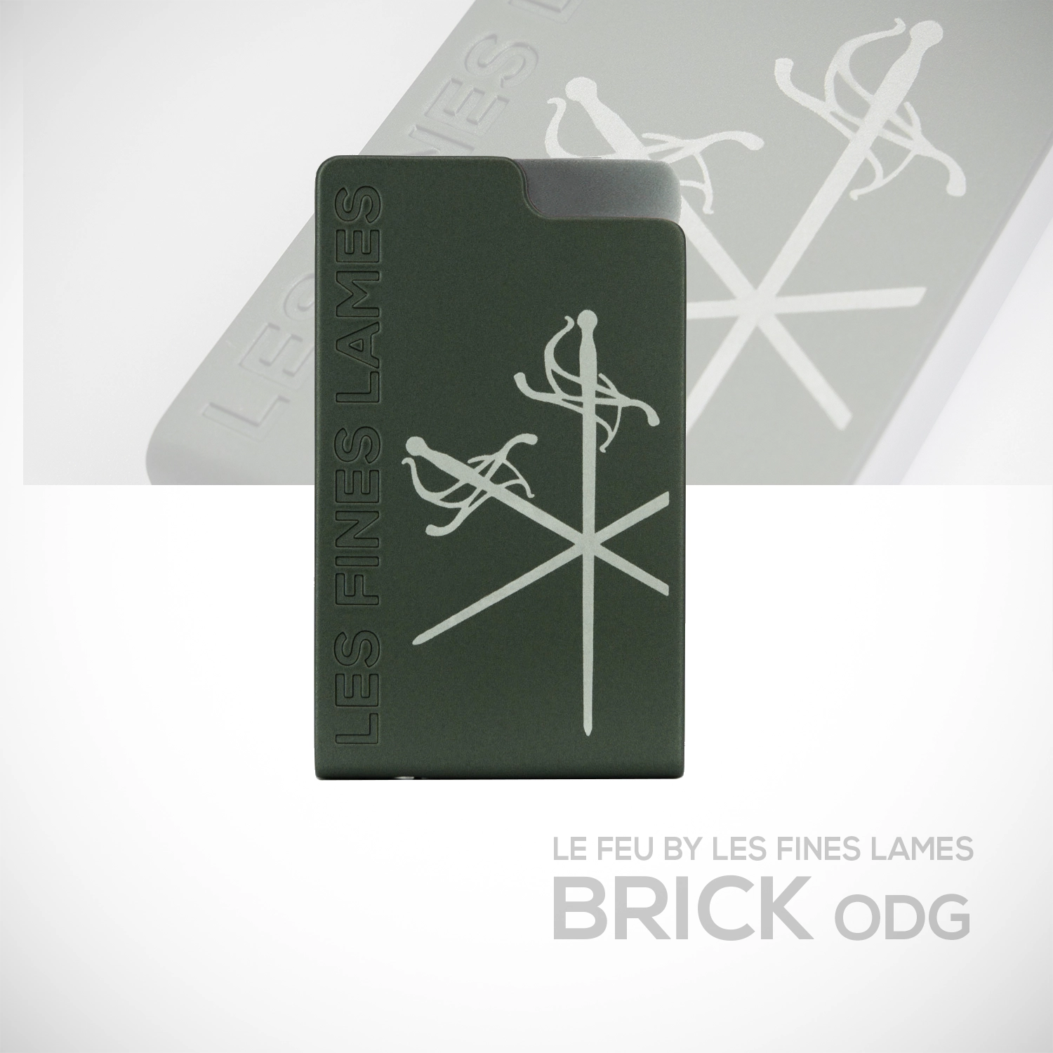les-fines-lames-le-feu-brick-sturmfeuerzeug-od-green image 1