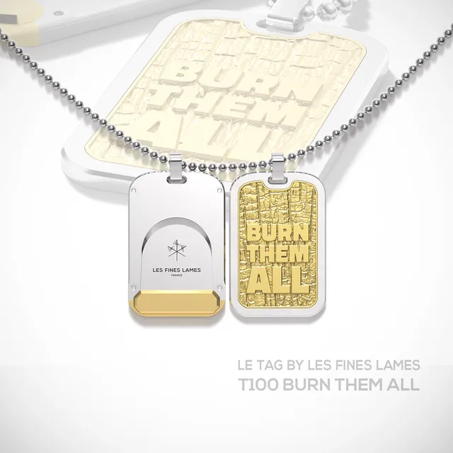 les-fines-lames-le-tag-t100-zigarrencutter-burn-them-all-gold-doppelklinge image 1