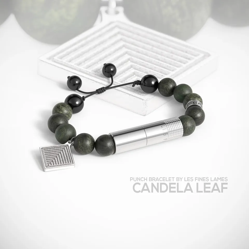 les-fines-lames-punch-bracelet-zigarrenbohrer-candela-leaf image 1