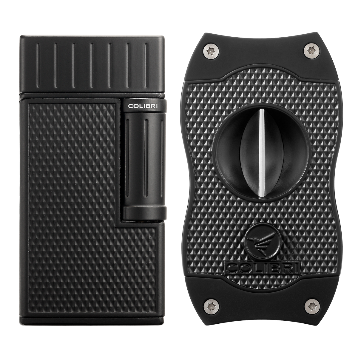 colibri-julius-zigarrenfeuerzeug-v-cutter-set-schwarz-soft-flame image 1