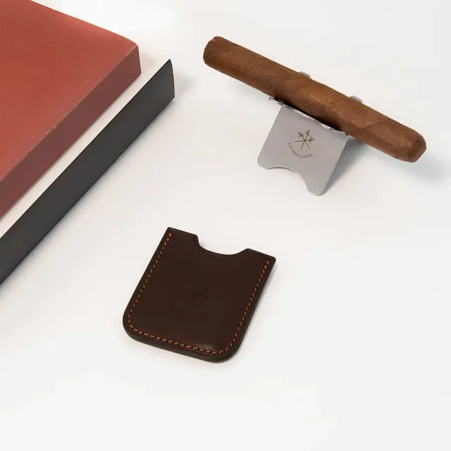 les-fines-lames-cigar-stand-zigarrenst-nder-braun-leder image 1