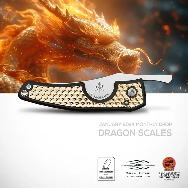 les-fines-lames-le-petit-zigarrenmesser-dragon-scales-gold image 1