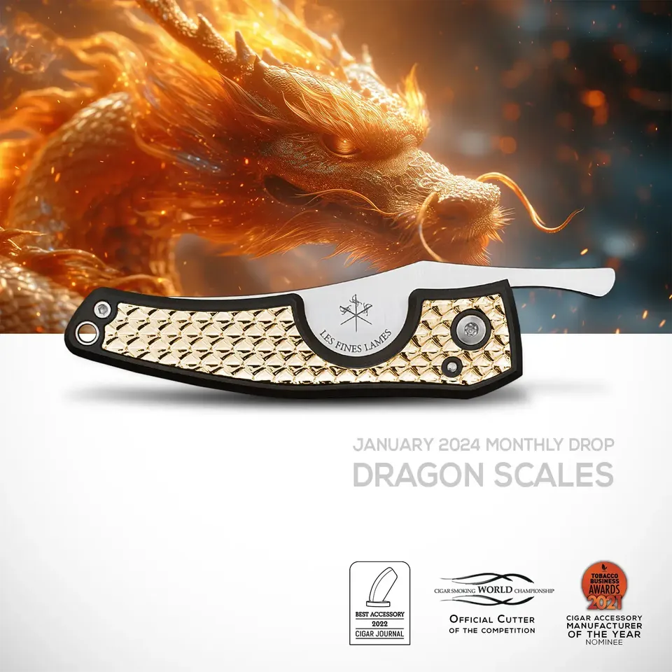 les-fines-lames-le-petit-zigarrenmesser-dragon-scales-gold image 1