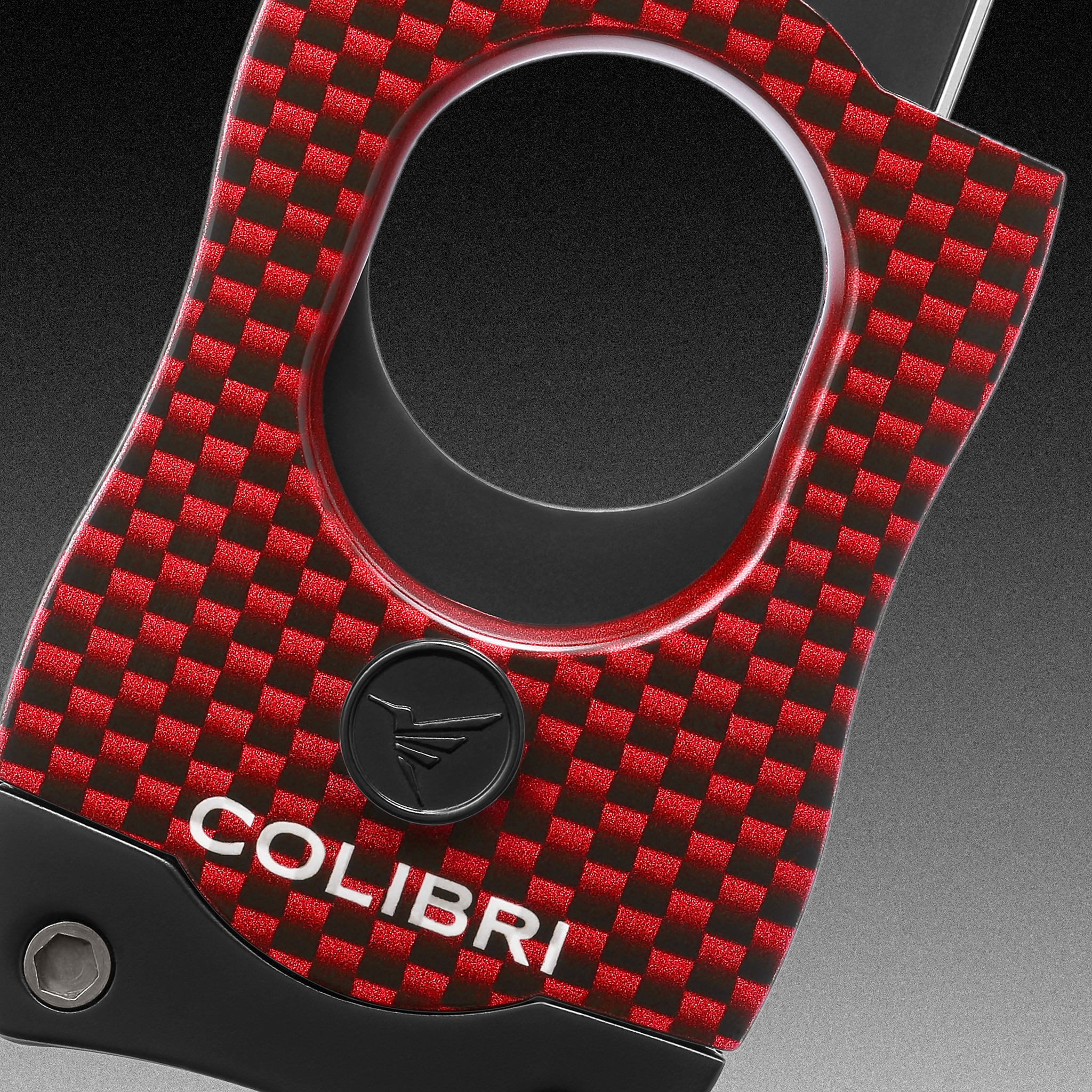 colibri-s-cut-zigarrenschneider-carbon-rot-66er-ring image 2