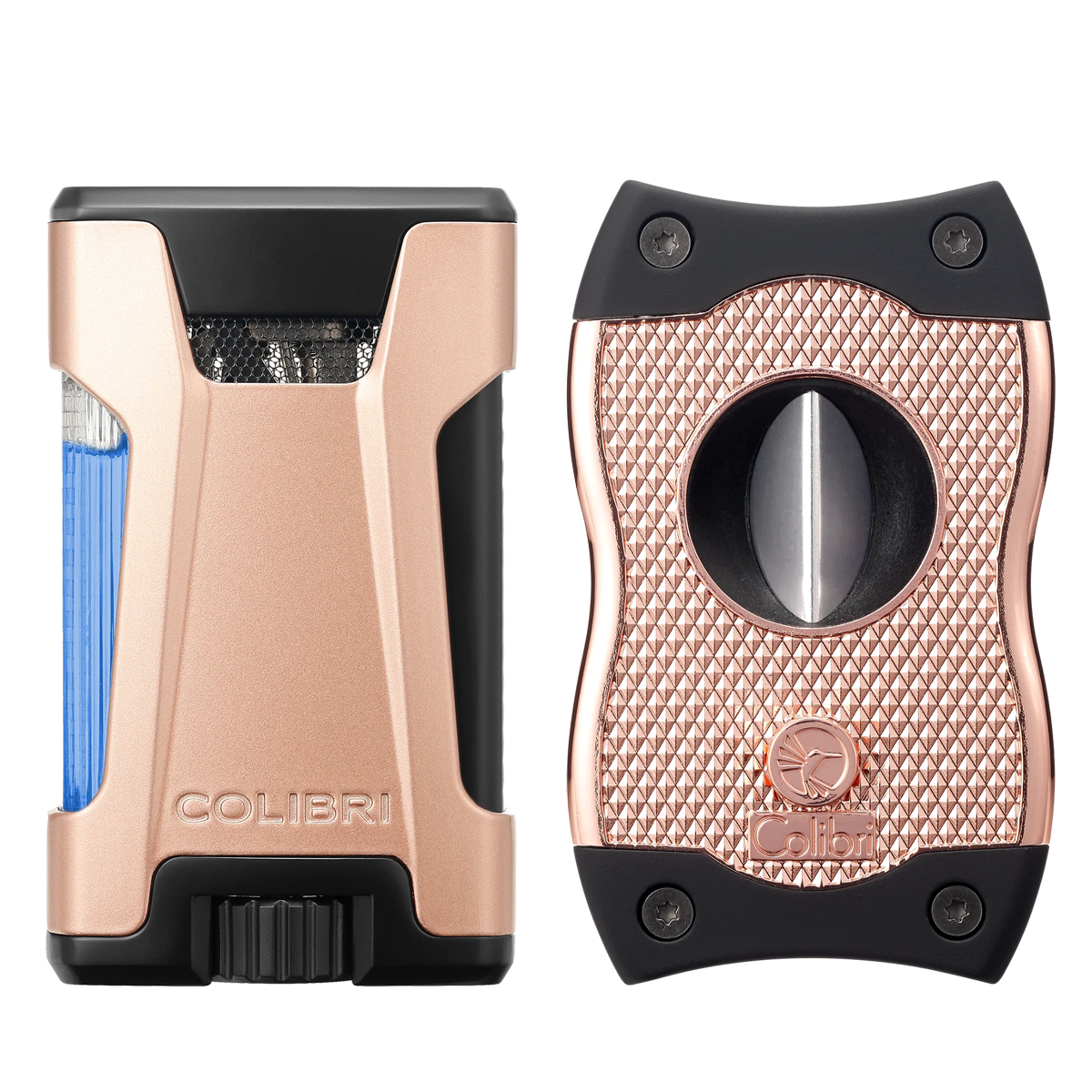 colibri-rebel-sv-cut-set-feuerzeug-cutter-schwarz-doppel-jet image 1