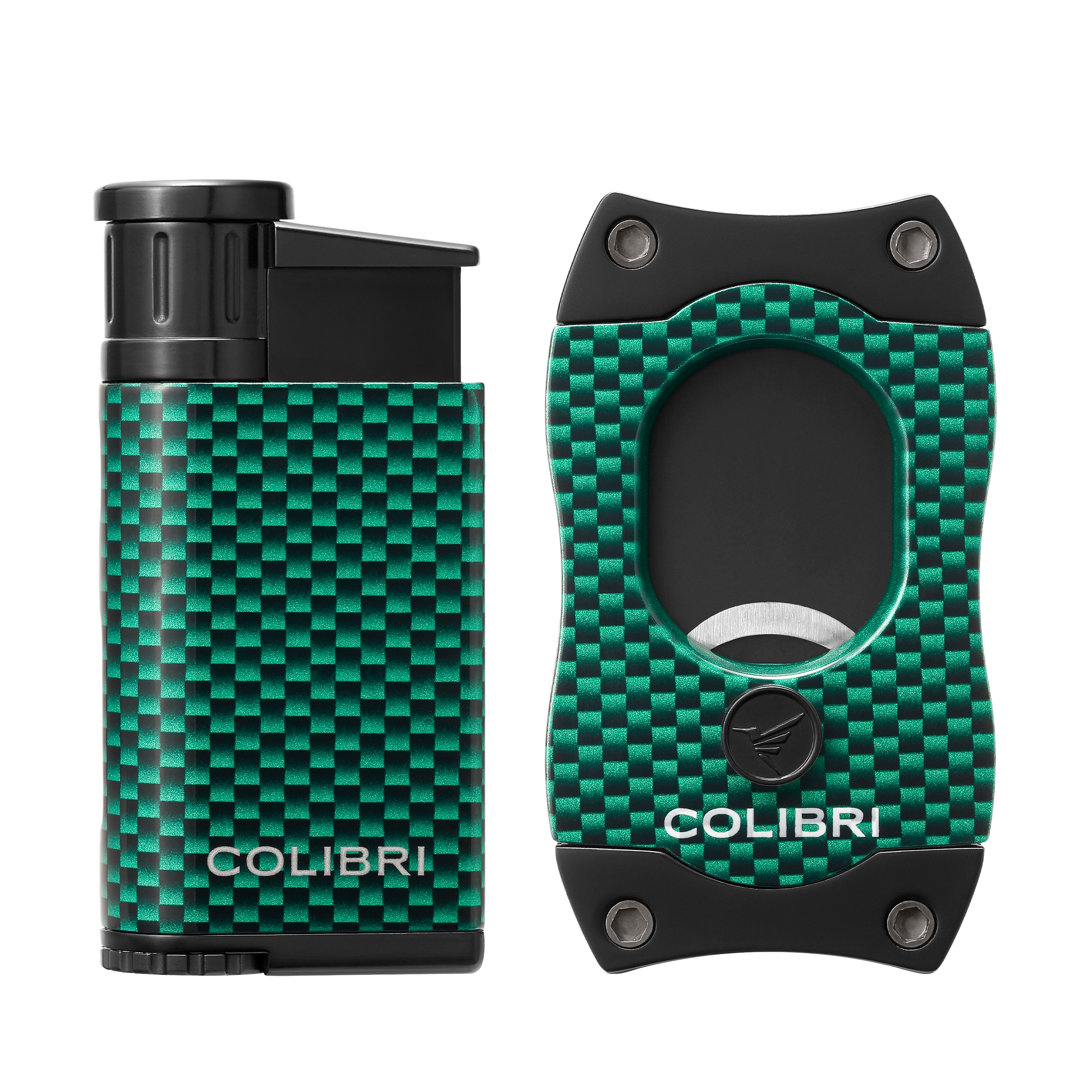 colibri-evo-s-cut-set-zigarrenfeuerzeug-carbon-rot-single-jet image 1