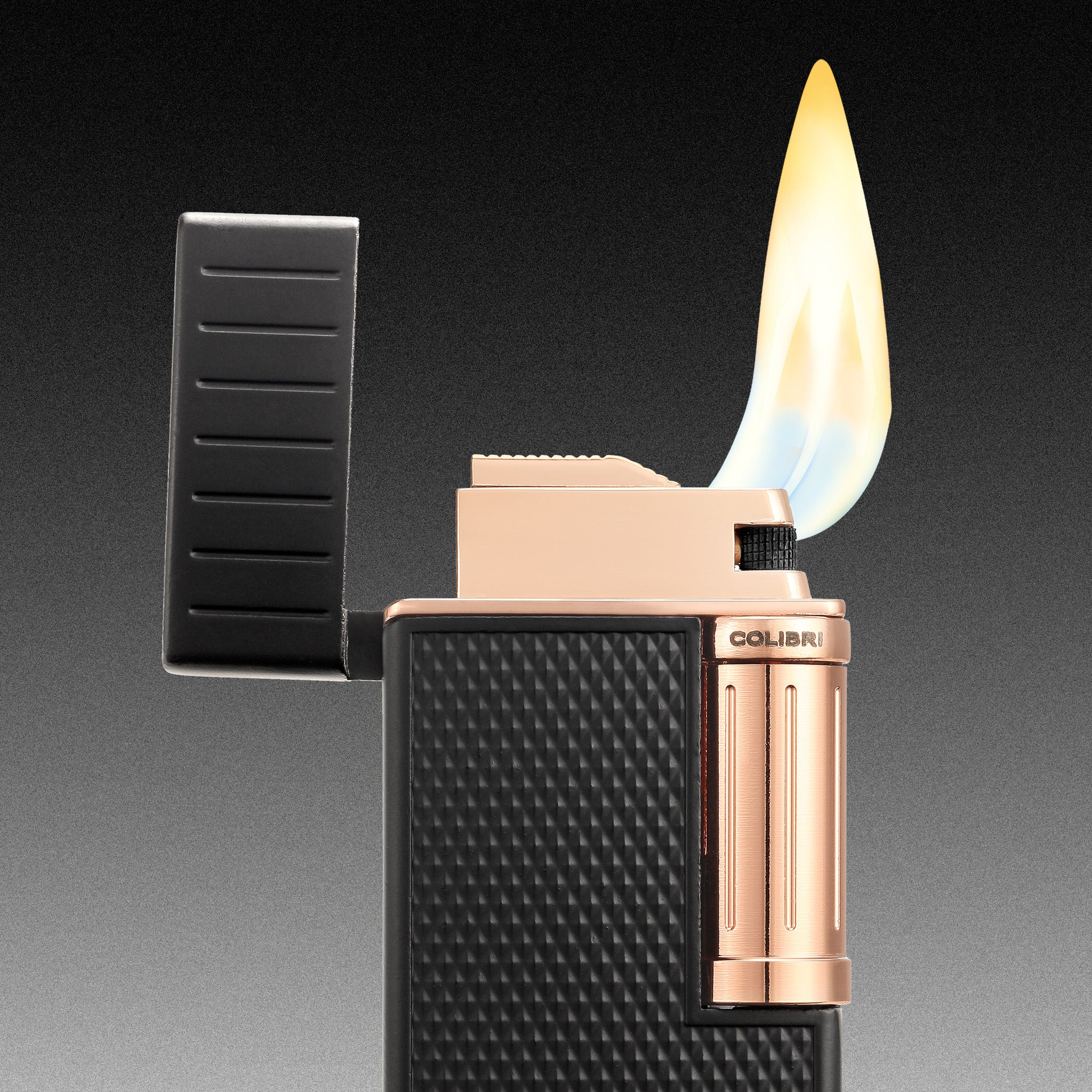 colibri-julius-zigarrenfeuerzeug-schwarz-softflamme-doppel-flamme image 2