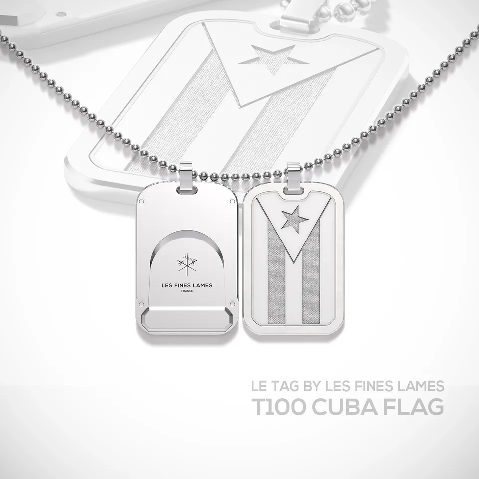 les-fines-lames-le-tag-t100-flag-cuba-silver-zigarrencutter image 1