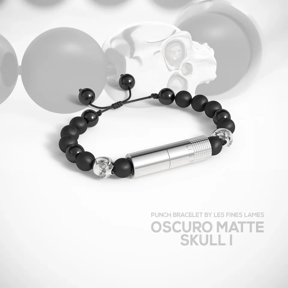 les-fines-lames-punch-bracelet-oscuro-matte-skull-i-zigarrenbohrer image 1