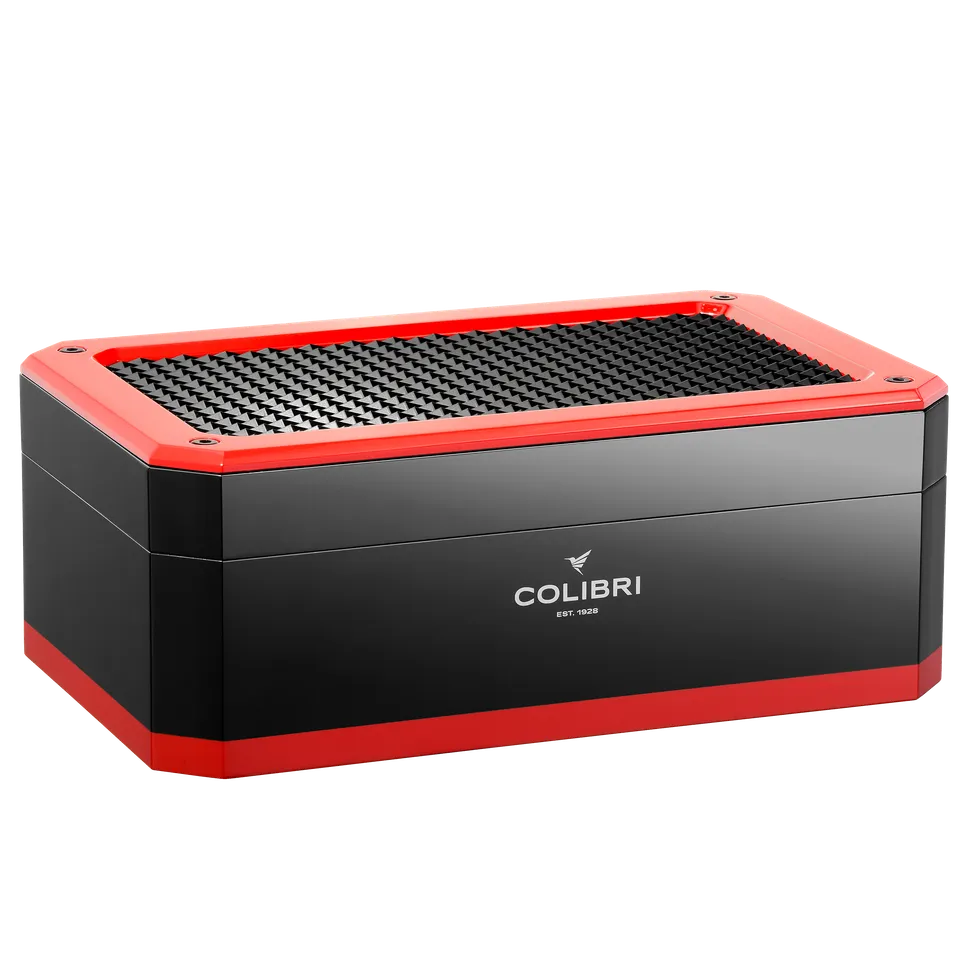 colibri-rally-humidor-schwarz-silber-f-r-125-zigarren image 1