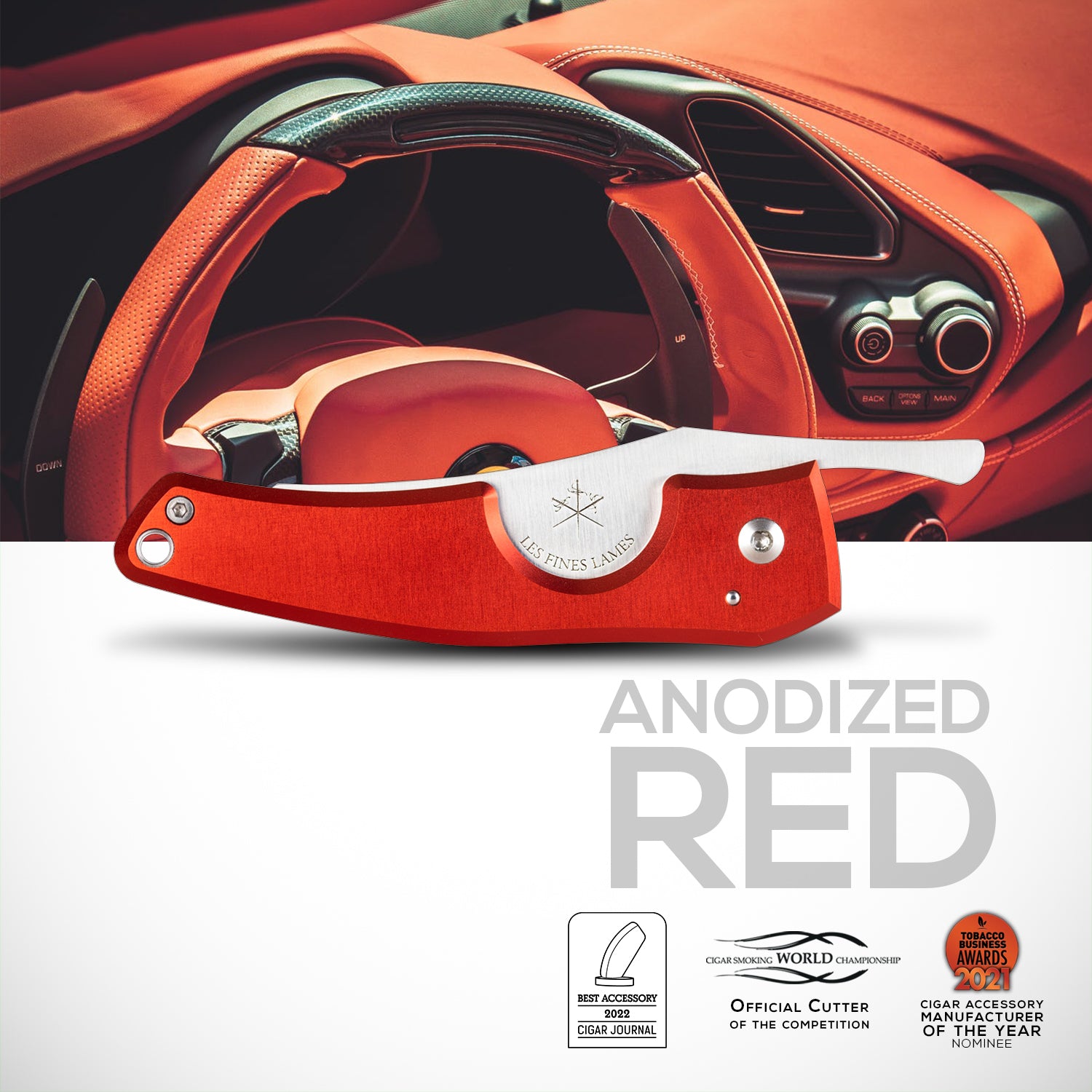 les-fines-lames-le-petit-anodized-zigarrenschneider-rot image 1
