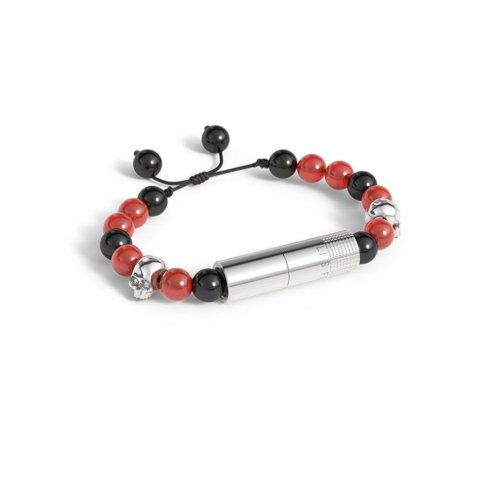 les-fines-lames-punch-bracelet-zigarren-punch-armband-sangre-skull-schwarz-rot image 2