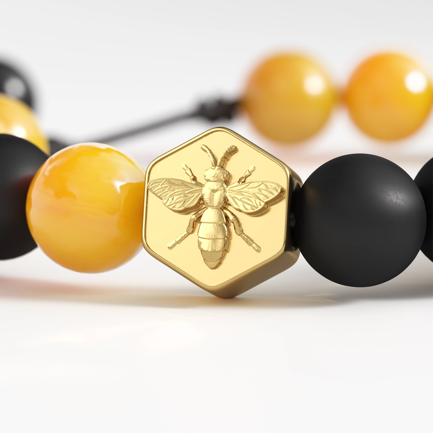 les-fines-lames-punch-bracelet-zigarren-punch-armband-napoleon-bee-onyx image 4