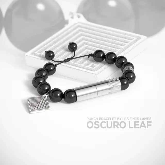 les-fines-lames-punch-bracelet-armband-oscuro-leaf image 1