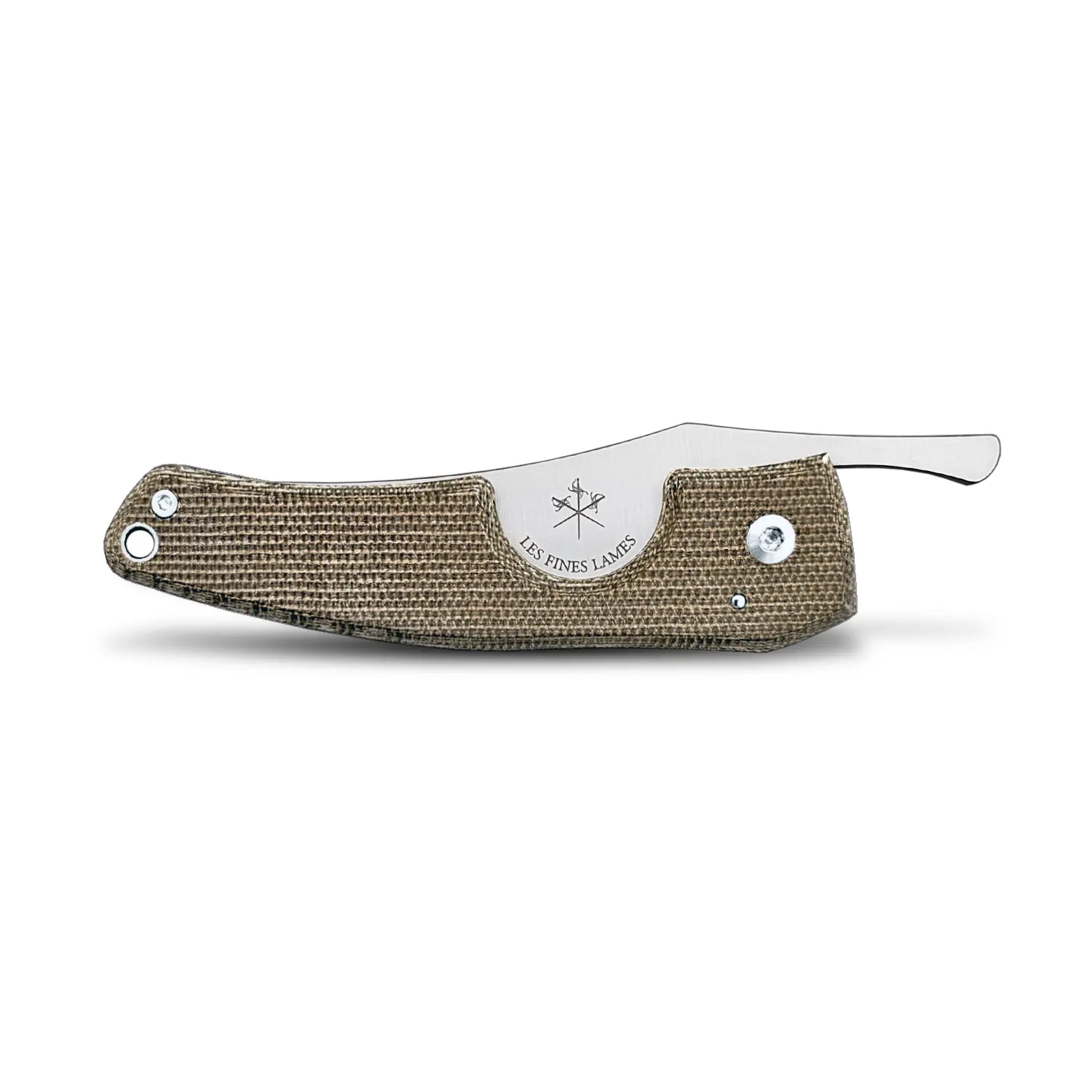 les-fines-lames-le-petit-zigarrenmesser-odg-micarta-gr-n-14c28n image 2