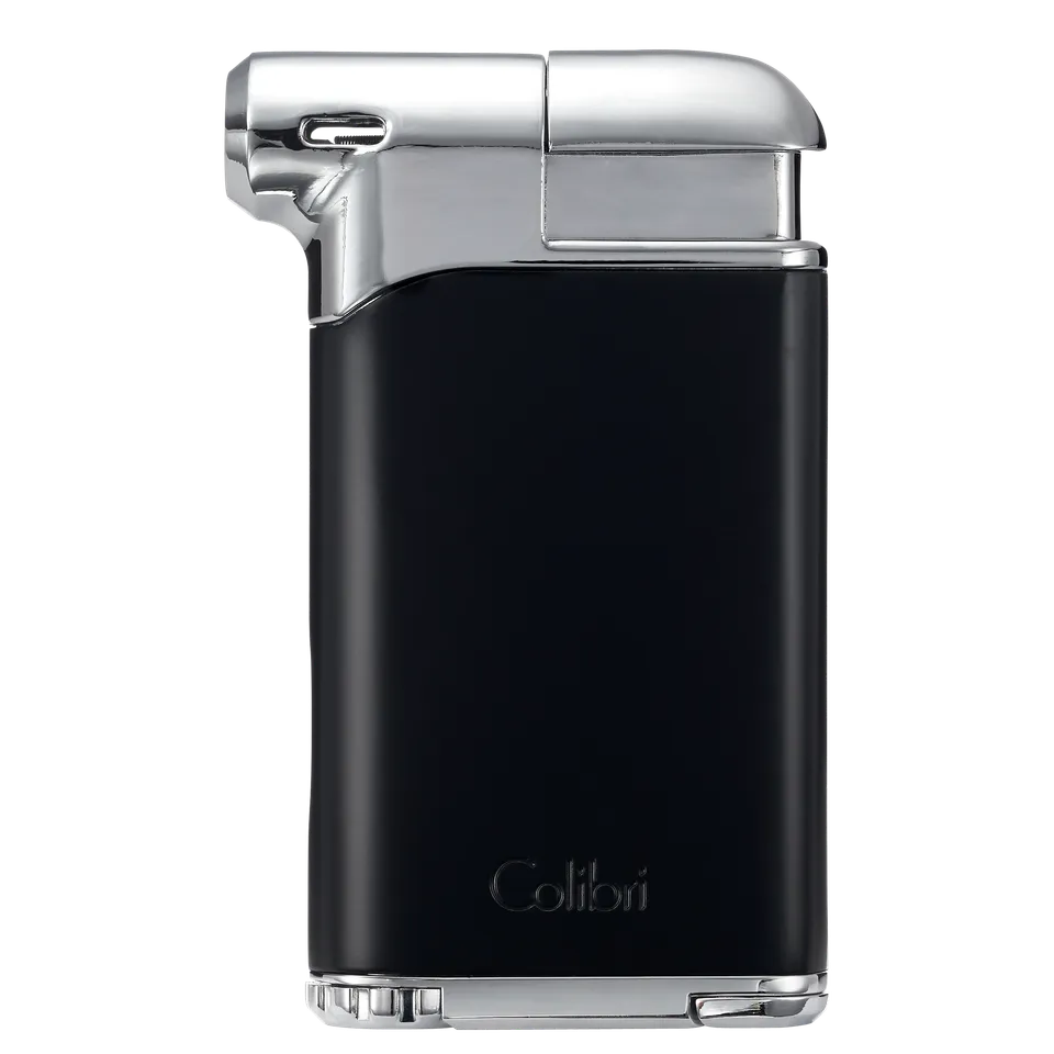 colibri-pacific-air-zigarrenfeuerzeug-mattschwarz-chrom-softflamme image 1