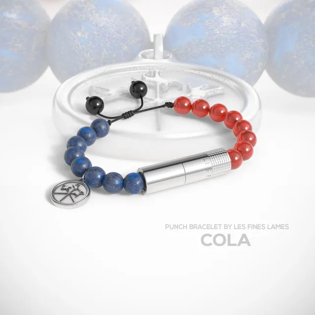 les-fines-lames-punch-bracelet-zigarrenpunch-cola-blau image 1