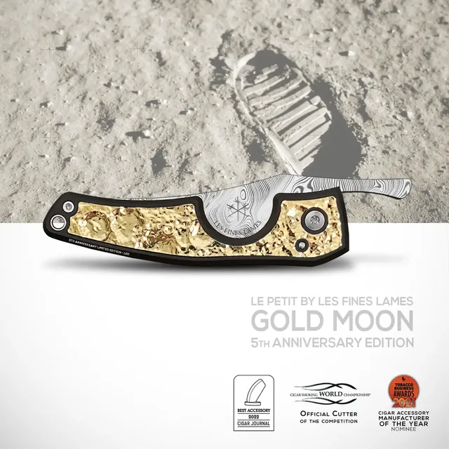 les-fines-lames-le-petit-zigarrencutter-gold-moon-damasteel-limitiert image 1