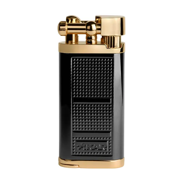 xikar-pipeline-pfeifenfeuerzeug-schwarz-gold-softflame image 1