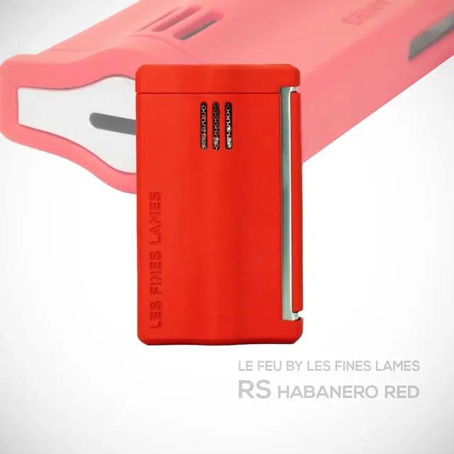 les-fines-lames-le-feu-rs-zigarrenfeuerzeug-habanero-red-flachflamme image 1