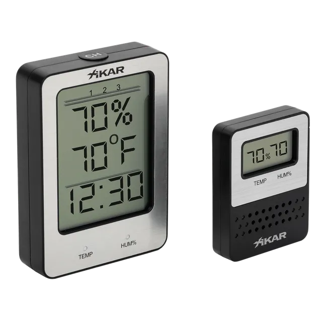xikar-purotemp-funk-hygrometer-system-f-r-humidor-3-fach image 1