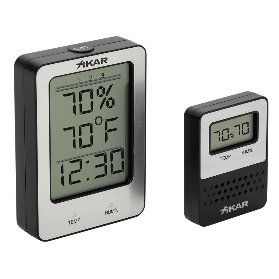 xikar-purotemp-funk-hygrometer-system-f-r-humidor-3-fach image 1
