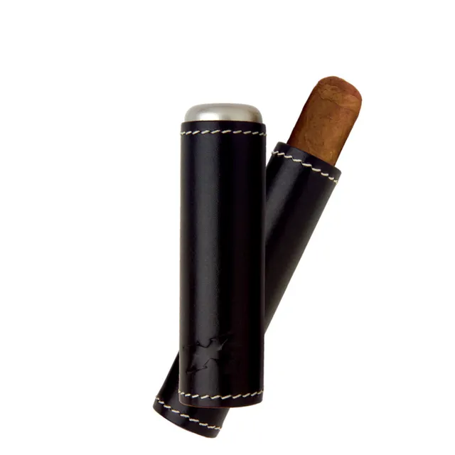 xikar-xi-envoy-zigarrenetui-leder-schwarz-60er-ring image 1