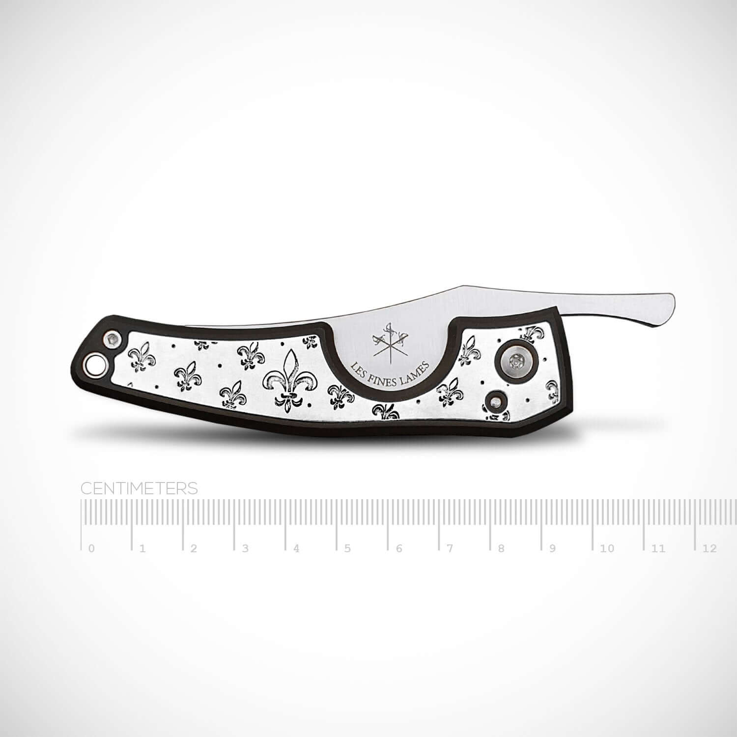 les-fines-lames-le-petit-silver-fleur-de-lys-zigarrenmesser image 4