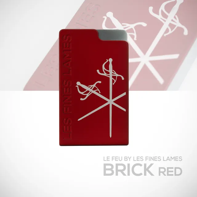 les-fines-lames-le-feu-brick-feuerzeug-rot-metall-torch image 1