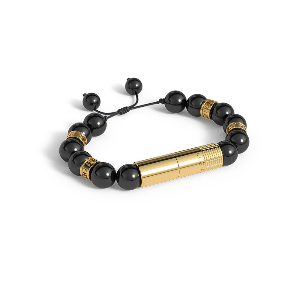 les-fines-lames-punch-bracelet-oscuro-gold-zigarrenschneider image 2
