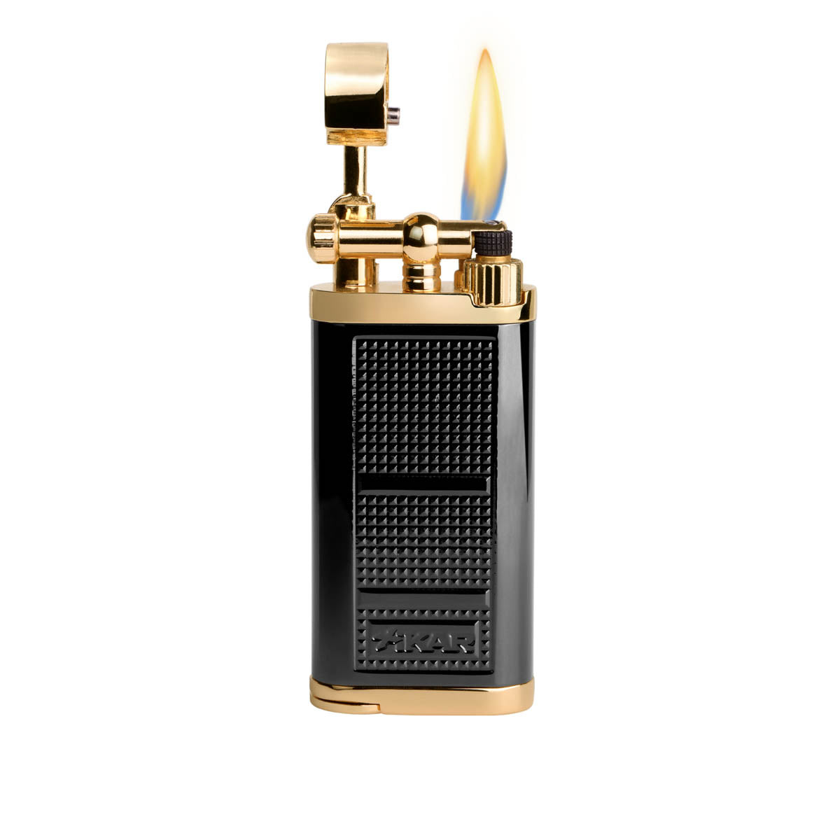 xikar-pipeline-pfeifenfeuerzeug-schwarz-gold-softflame image 2