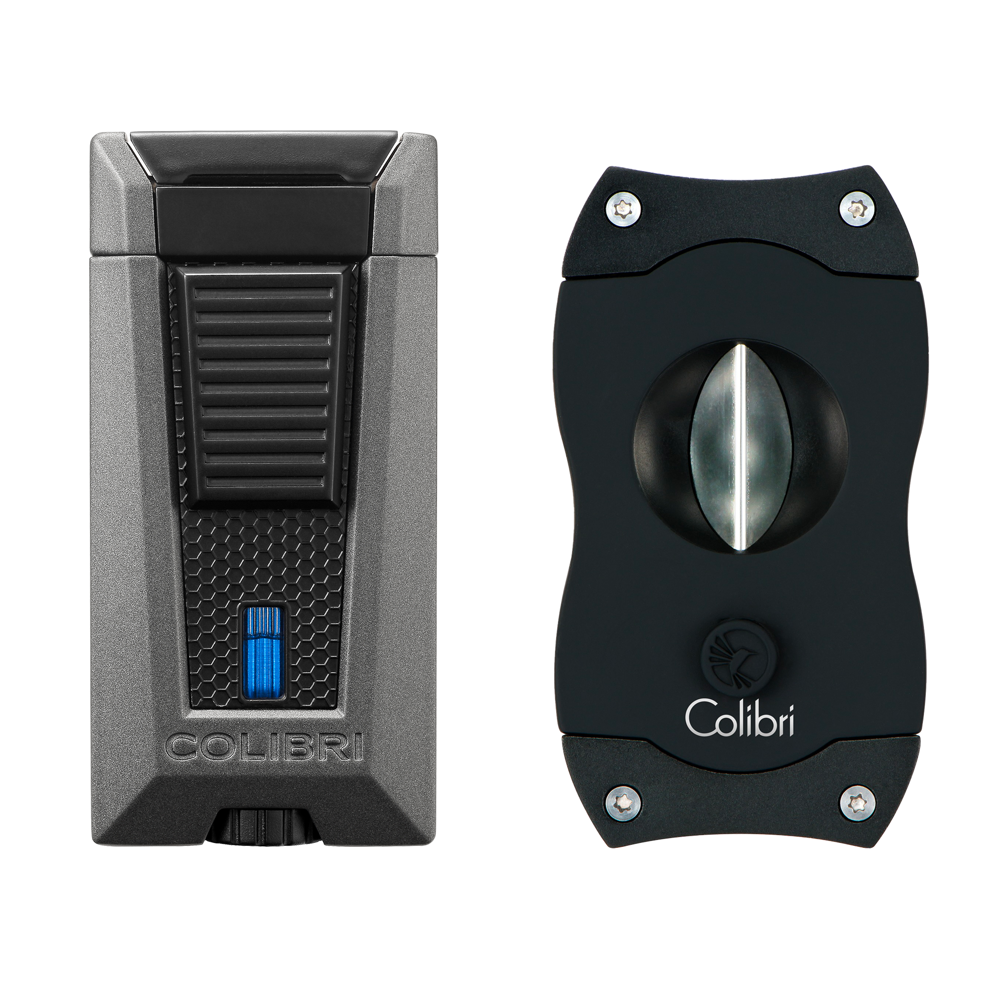 colibri-stealth-zigarrenfeuerzeug-set-schwarz-mit-v-cut image 2